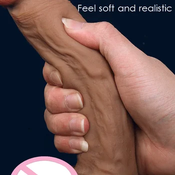 Nauja Odos jausmas Realistiškas Penis Super didelis Didelis Dildo Su siurbtuko Sekso Žaislai, Moters Sekso Produktai Moterų Masturbacija Gaidys