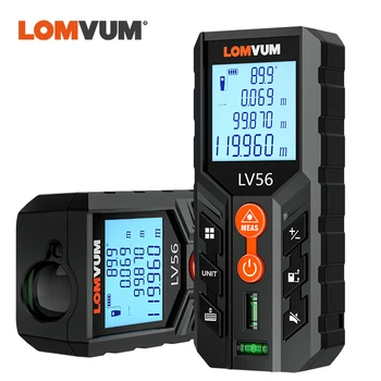 LOMVUM LV56 Lazerinis Nuotolio Matuoklis Elektroninė Ruletė Lazerinis Skaitmeninis Juosta tolimatis tipo Trena Metro Laser Range Finder Priemonė Priemonės