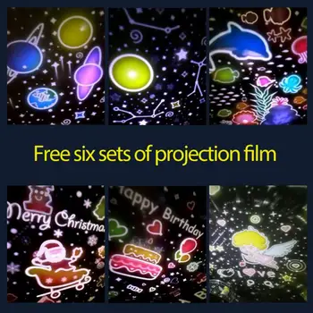 Dangus Naktį Žibintai Lempa Planetos Magija Projektorius Žemė Visatos LED USB Lempos Spalvinga Pasukti Mirksi Žvaigždės Vaikai, Kūdikis, Kalėdų Dovana