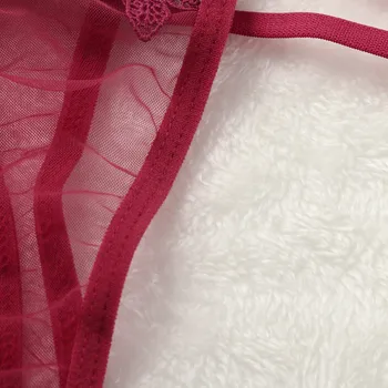 Naujas Seksualus apatinis Trikotažas Moterims moteriški Nėrinių Tuščiaviduriai ažūrinės figūrinių Seksualus Perspektyvos Liemenėlė Trumpą Moterų Apatinius Sleepwear apatinis Trikotažas Leneria