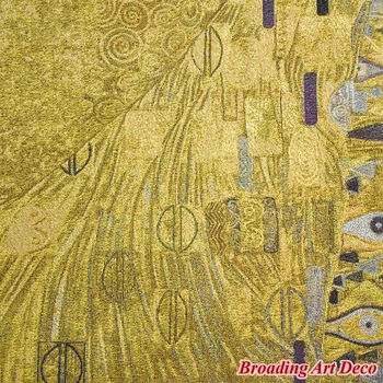 Gustav Klimt Portait Adele Bloch-Bauer I (Aukso) Gobelenas Sienos Kabo Žakardo Pynimo Gobeleno Apdailos Medvilnė 140*140cm