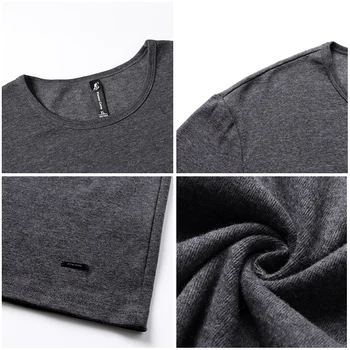 Pioneer Stovykla Pavasario Long Sleeve T Shirt Vyrams, prekės ženklo drabužių kokybė Slim Fit Vyrų Atsitiktinis Ilgai TShirts ilgomis Rankovėmis T-Shirt vyrai