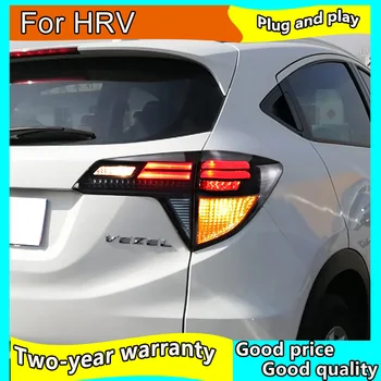 Automobilio Stilius honda HRV užpakalinis žibintas-2020 VEZEL LED Uodegos Šviesos Žibintas Galinis LED DRL+Stabdžiu+Parko+Signalas Stop Žibintas