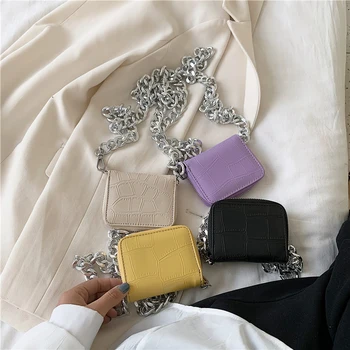 Mini moterims įstrižainės portaliniai maišelį 2020 Mados, Naujo Modelio panele Sankabos Krepšys pečių diržo, grandinės moterų klasikinis mažas kvadratas krepšys