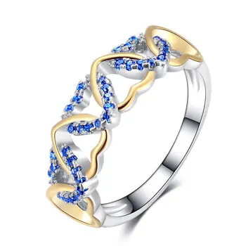 Bague Ringen Aukštos kokybės Širdies Akmuo 925 Sterlingas Sidabro Moterų Vestuvės Vestuvinis Fine Jewelry didmeninės