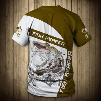 2020 Naujas Mados Vyrai hoodies 3D Print t shirt Naujas karpis Mados Gyvūnų Žvejybos Meno marškinėliai tees šortai rankovėmis Unisex Drabužiai -6