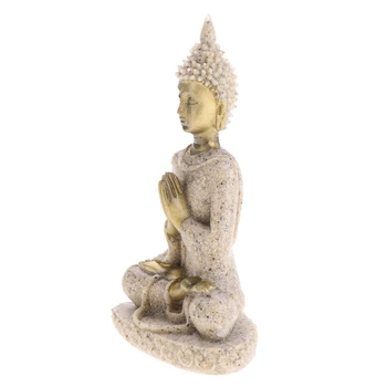 3 Vnt Smiltainio Ganeša Budos Statula, Skulptūra Rankų Darbo Statulėlės Sėdi Ganesh Budizmas Budos Statula Buda Rankų Darbo Statulėlės