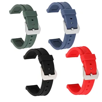Minkšto Silikono Watchband 22mm 24mm 26mm Sporto Gumos Laikrodis Dirželis Moterų, Vyrų, Pakeisti Juosta Juoda Žalia Mėlyna Raudona