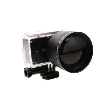 JINSERTA 52mm Zoom Objektyvas Gopro Skaitmeninis Fotoaparatas DSLR Aksesuaras 2.2 x Zoom Objektyvo Artinimo Už Gopro Hero 5 6 3+ 4 Xiaoyi 4Ki