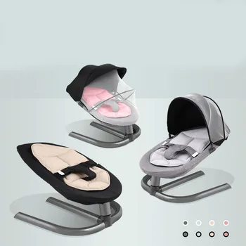 Kūdikių Supamoji Kėdė Aliuminio Naujagimių Sūpynės Bouncer Kėdutė, Kūdikio Miego Krepšelį Automatinė Lopšys Bamblys