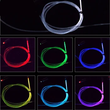 5 in 1 6.2 M Garso Aktyvus EL Neonas, Juostelės Šviesos RGB LED Automobilio Salono Šviesos Daugiaspalvis 