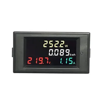 AC80-300V 100A/AC200-450V 100A HD Spalvotas LCD Aktyviosios Galios Matuoklis Skaitmeninis Ekranas AC Voltmeter Ammeter Energijos Skaitiklis