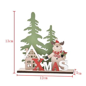 2021 Mediniai Santa Claus ir Kalėdų Dekoracija Namuose Kalėdų Papuošalai Naujųjų Metų Vaikams Dovanų 