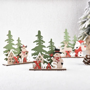 2021 Mediniai Santa Claus ir Kalėdų Dekoracija Namuose Kalėdų Papuošalai Naujųjų Metų Vaikams Dovanų 