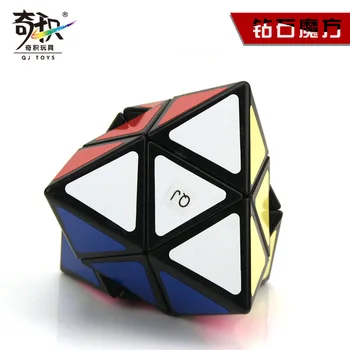 QiJi Diamond Magic Cube QJ Skewbed Cubo Magico Profesinės Neo Greitis Kubo Galvosūkį Antistress Žaislai Vaikams