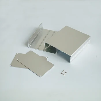 1pc Sidabro spalvos Aliuminio korpusas Atveju Elektroninių Projekto Lauke plokštės būsto 127x75x150mm 8142