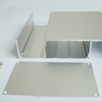 1pc Sidabro spalvos Aliuminio korpusas Atveju Elektroninių Projekto Lauke plokštės būsto 127x75x150mm 8142