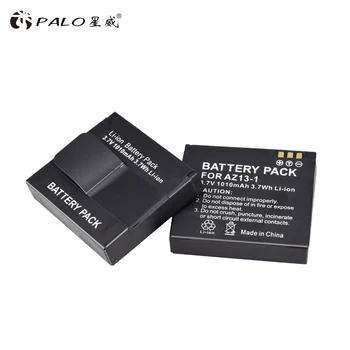 Palo 2vnt XIAOYI AZ13 Įkraunama Li-ion Baterija Xiaomi Yi Veiksmų Fotoaparato 3.7 v 1010mAH Xiaomiyi Sporto fotoaparato Priedai