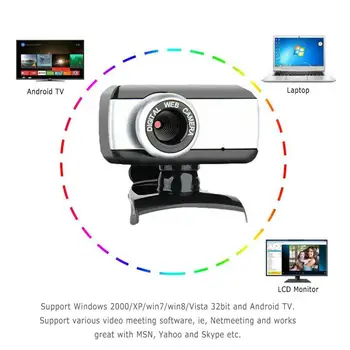 Naujas HD USB Kamera, web Kamera, Nešiojamas Darbalaukio Interneto Kamera Webcam 480p Su Mic Tinka Live Transliacijos Vaizdo skambučiams