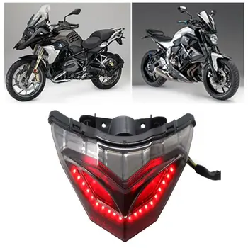 Motociklų Aksesuarai LED Galiniai Stabdžių Šviesos Integruotu Posūkio Signalu Kawasaki Ninja250/300 2013-2017