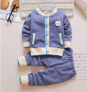 2020 kūdikių mergaičių/berniukų storas šiltas megztinis nustatyti ankstyvos vaikystės drabužius nustatyti vaikų drabužių rinkinius Vaikams, Rudenį, žiemą, kalėdų komplektai rinkinys