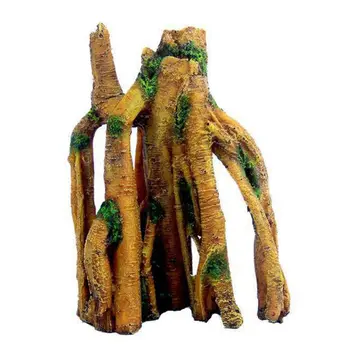 Akvariumas Dirbtinio Medžio Kamieno Driftwood Šaknys Apdailos Povandeninio Kraštovaizdžio Žuvų Bakas Ornamentu
