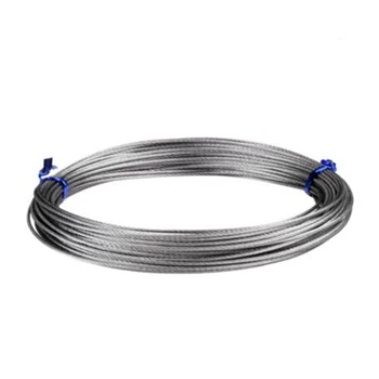 SS316 jūrų kokybės nerūdijančio plieno lynas kabelis 7X7 Struktūra virvę 0.5 MM-5 MM skersmens