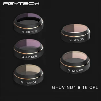 PGYTECH 5pc/daug G-ND4 ND8 ND16 MCUV CPL Filtras, Objektyvo Rinkinys, rinkinys, skirtas 