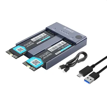ORICO Dual Bay M. 2 NVMe SSD Docking Station M2P2-C3-C 10Gbps USB 3.1 Tipas-C Išorinį Kietąjį Diską Dock for 2242 2260 2280 SSD Atveju
