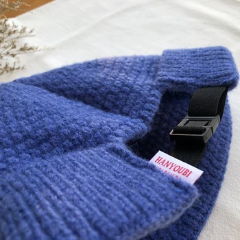 Naujas Unisex Beanie Skrybėlių Briaunoti Megzti Manžetai Žiemos Skrybėlę Šiltas Trumpas Kepuraitė Atsitiktinis Vientisos Spalvos Kalpokių Baggy Suaugusiųjų Vyrų Kepuraitė