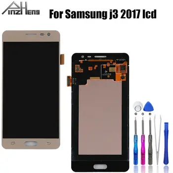 PINZHENG AAAA Kokybės LCD Samsung Galaxy j3 skyrius 2017 J330 J330FN SM-J330FN LCD Ekranas Su Jutikliniu Ekranu, skaitmeninis keitiklis Asamblėja