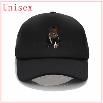 Gopnik_bear_squatting_ kietas koziris 2020 kietas koziris kietas donald trump skrybėlę vyrų skrybėlę kietas dizaineris vyrų rutulio kepurės black hat beisbolas