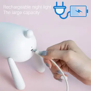 Briedžių, Elnių Pasukimo Naktį Šviesos Uodega Reguliuojamas Laikas USB Mielas Gyvūnų LED Lempos Vaikai Dovanų Miegamasis Darbastalio Apdaila