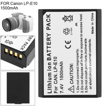 LP-E10, 7.4 V, 1500 mah Li-ion Įkrovimo Kamera Baterija Tinka Canon 1100D 1200D 1300D Rebel T3 T5 KISS X50 X70 Ličio Baterija