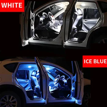 8pcs Baltas Automobilis LED Interjero Auto Lemputės Komplektą (2012-m.) Hyundai Veloster 12V Led Žemėlapis Dome Kamieno Licencijos numerio ženklo Žibintas Automobilio Stiliaus