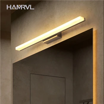 9W 12/14/16/20W 40/50/60/70/90CM barthroom led veidrodis šviesos šiuolaikinės bronzos sienos žibintas atsparus vandeniui makiažas akrilo namuose gyvenančių tyrimas