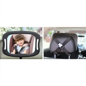 Automobilių Sėdynės, galinio vaizdo Veidrodėliai Kūdikių Matymo Veidrodis Nuotolinio LED Žibintai, galinio vaizdo Veidrodėliai ABS Akrilo 360 Laipsnių Sukimosi