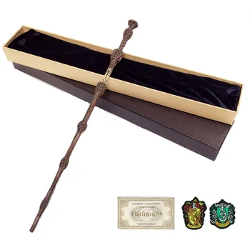 35-42cm Metalo Core Puodžiai Magic Wand 20 Rūšių Cosplay Dumbledore Voldemort Malfoy Snape Kalnas Žaislų Bilietų Ženklelis Kaip Dovana