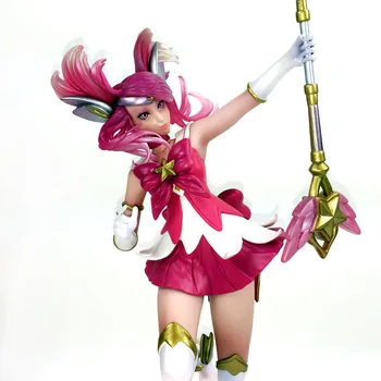 Veiksmų Skaičius, LOL Luxanna Crownguard Ponia Šviesumas 26cm PVC riteris Vaikams, Dovana, žaislai, lėlės kolekcijos Modelis Anime