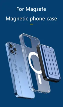 IPhone 12 Pro Max Magsafing Magnetinio Belaidžio Įkrovimo Anti-rudenį telefono dėklas skirtas iphone 12 mini Pilna Apsauga PC+TPU Atveju