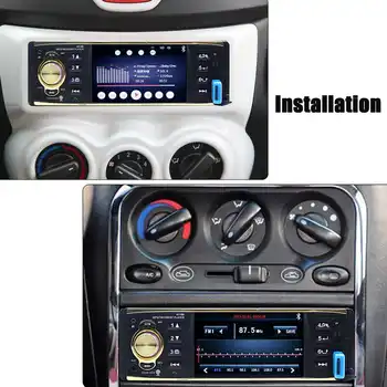 4019B 4.1 Colių 1Din 12V WINCE Automobilio Radijas Stereo Radijo Autoradio MP5 Grotuvas bluetooth FM, AUX, USB Radijo Paramos Varantys Kontrolės