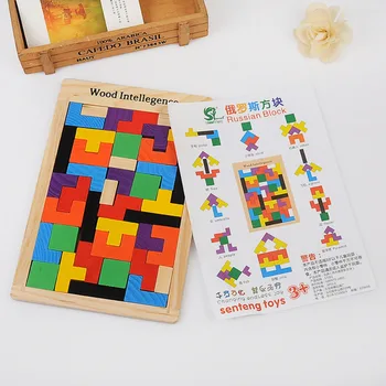 Galvosūkiai Magija Tangram vaikams, mediniai švietimo Žaidimas, lol Hobis vaikas Dėlionės Tetris Kubeliai Galvosūkiai vaikams žaislas vaikų berniukų mergaičių