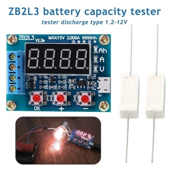 ZB2L3 Baterijos Testeris, Skaitmeninis Displėjus, LED 18650 Ličio Baterijos Energijos Tiekimo Atsparumo Švino-Rūgšties Talpa