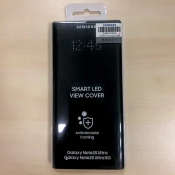 Samsung Originalus LED Peržiūrėti Piniginės Padengti Apsaugos Atveju Galaxy Note 20 Ultra Note20 5G Miego Funkcija Kortelė Kišenėje