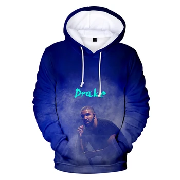 Populiarus Vyrų, Moterų Mados Drake Hoodies Hip-Hop gobtuvu Palaidinės Rudens Žiemos Harajuku Puloveris Atsitiktinis Palaidų Drake 3D Hoodies