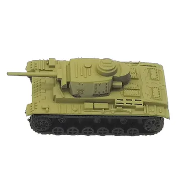 1/144 4D Baigė Bakas Modelis Leopard Tigras-Tipo T34 Pagrindinis Tankas Nykščio Bakas Karinis Modelis Žaislas 8PCs/Set