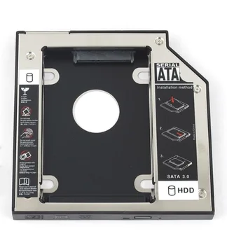 WZSM 12,7 mm SATA 2 HDD SSD Kietąjį Diską Caddy 