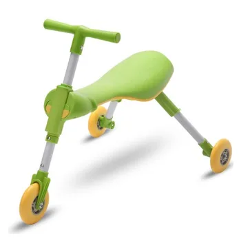 Vaikai 1-2-3-6 metų Walker Triratis Mantis automobilio dydžio, sulankstomas paspirtukas Ne pedalas yo-yo motoroleris