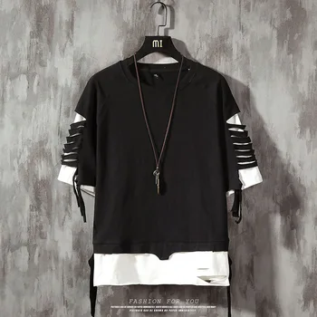 Streetwear Marškinėliai Vyrams Medvilnės trumpomis Rankovėmis t-shirt Hip-Hop Kratinys 2020 Metų Vasaros Mens marškinėlius