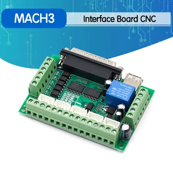MACH3 Sąsaja Valdybos 5 Ašių CNC Su Optocoupler Adapteris Stepper Motor Driver + USB laidas